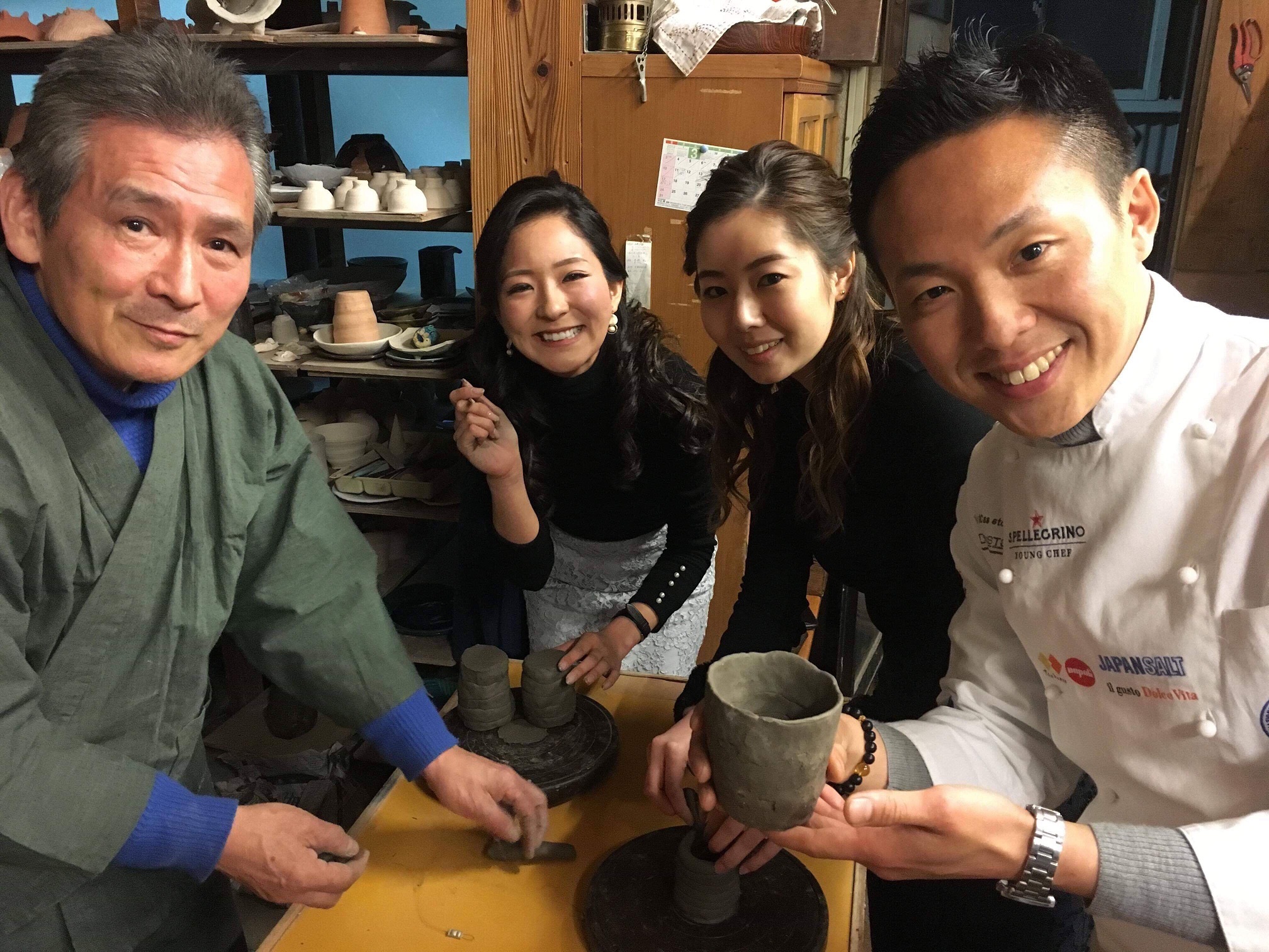 今春より京都嵐山「小陶苑」の陶芸家「長谷川 章一氏」によるお